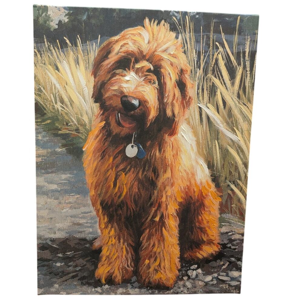 Labradoodle Print on Canvas Home Decor Dog Lover Art
